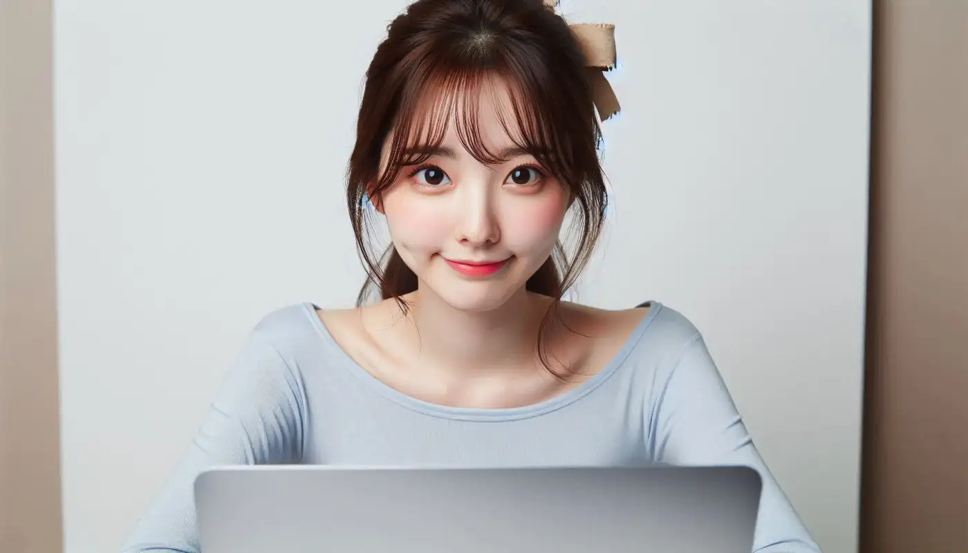 비트겟-가입방법을-알아보는-여성의-모습