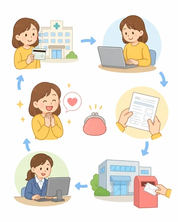 의료비 환급 신청 절차 확인 화면15