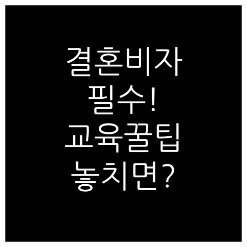 결혼이민 비자 발급 조건 국제결혼 교..
