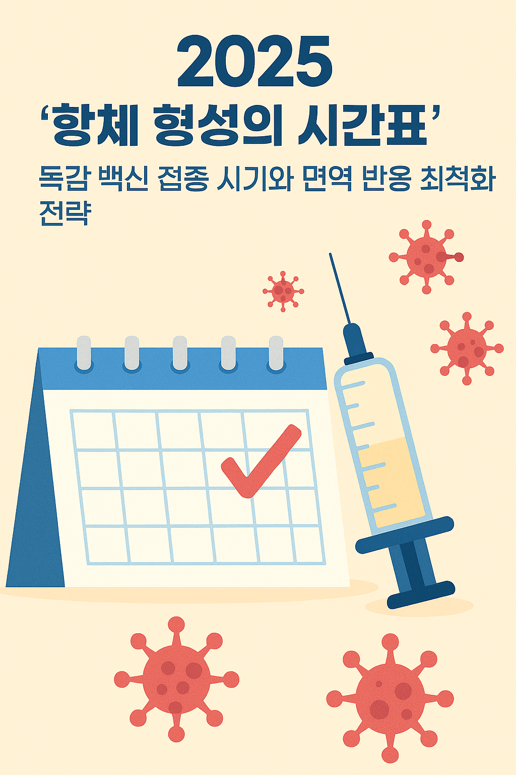 '항체 형성의 시간표'