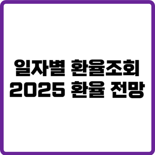 일자별 과거 환율 조회