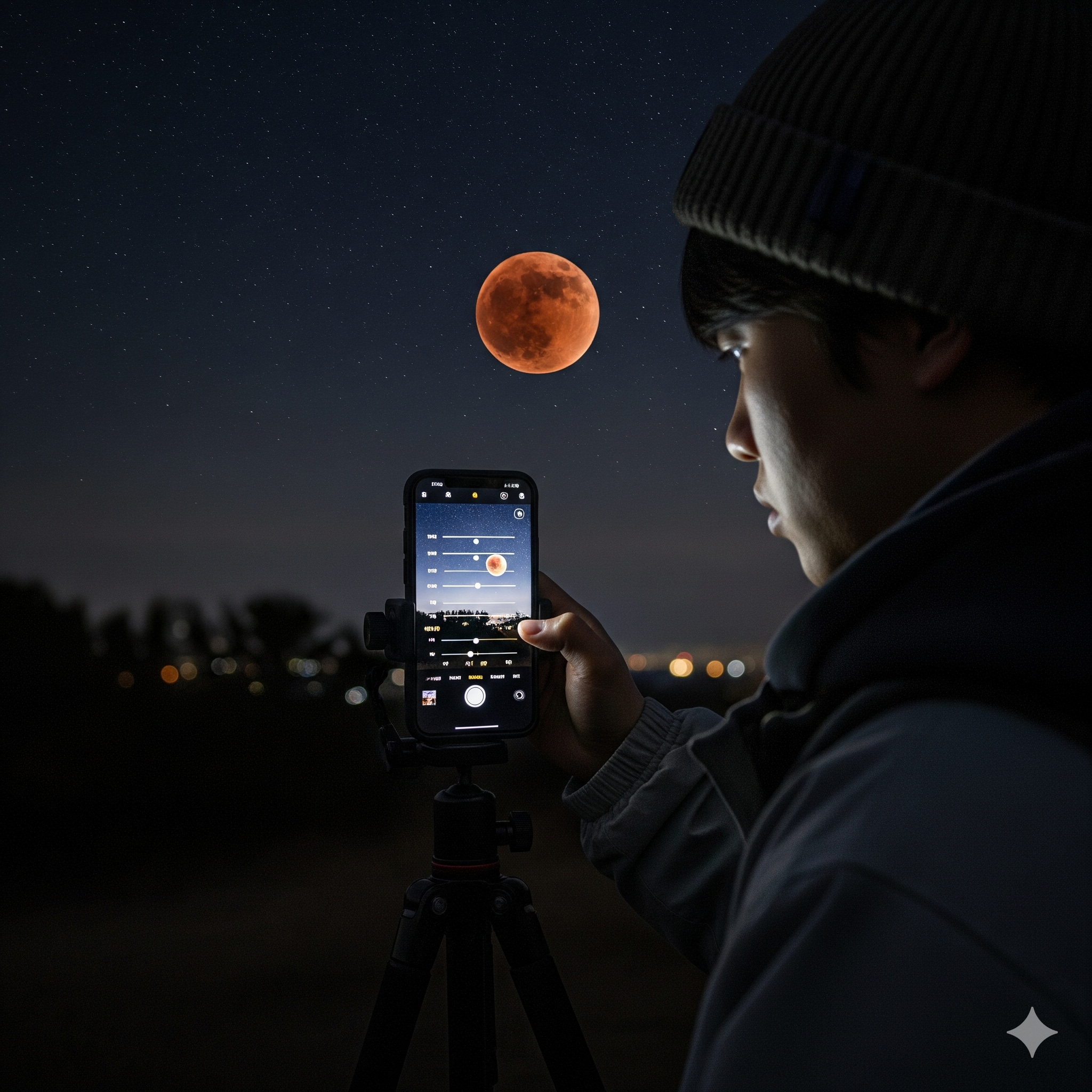 개기월식 블러드문 스마트폰 촬영법