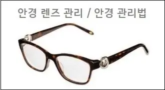 안경 렌즈 관리 안경 관리법