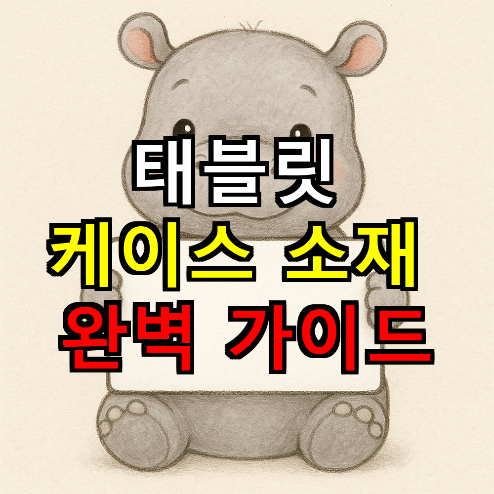 태블릿 케이스 소재 완벽 가이드