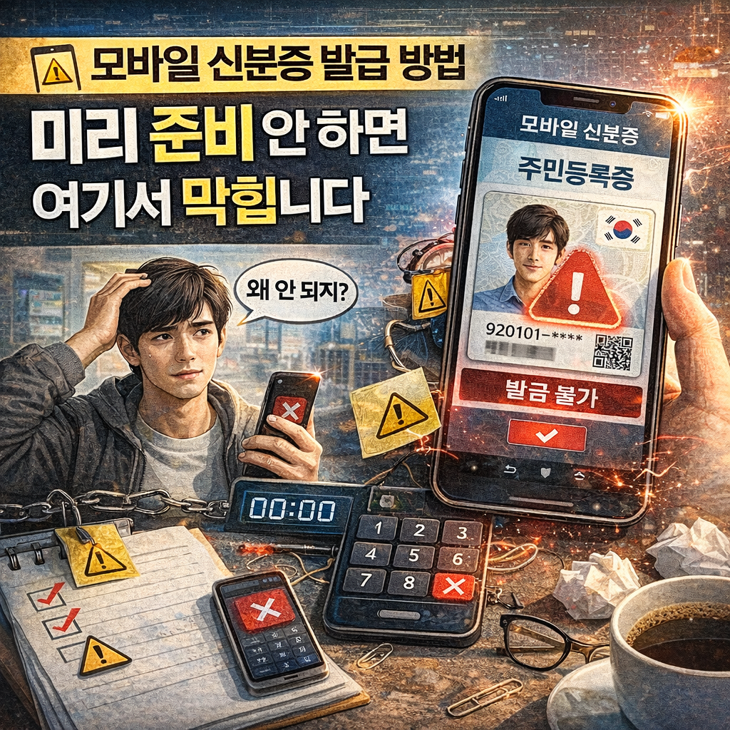 모바일 신분증 발급 방법