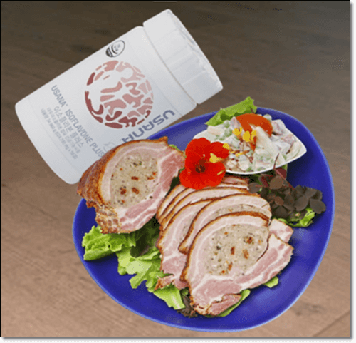 베타알라닌 영양제와 돼지고기 음식