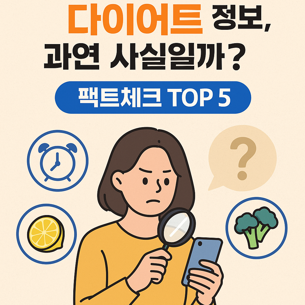 📱 SNS 다이어트 정보, 믿어도 될까? 팩트체크 TOP 5 🔍