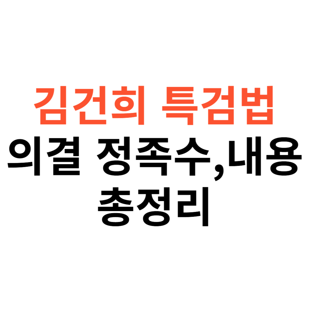 김건희 특검법