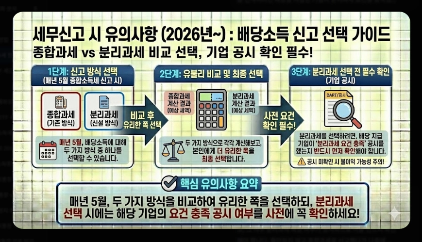 배당소득세 분리과세 [2026년 신설] 구간별 세율&middot;대상 기업 요건&middot;최대 30% 절세 전략