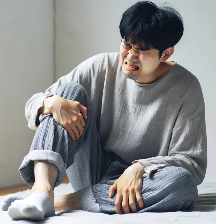 아파하는 사람 