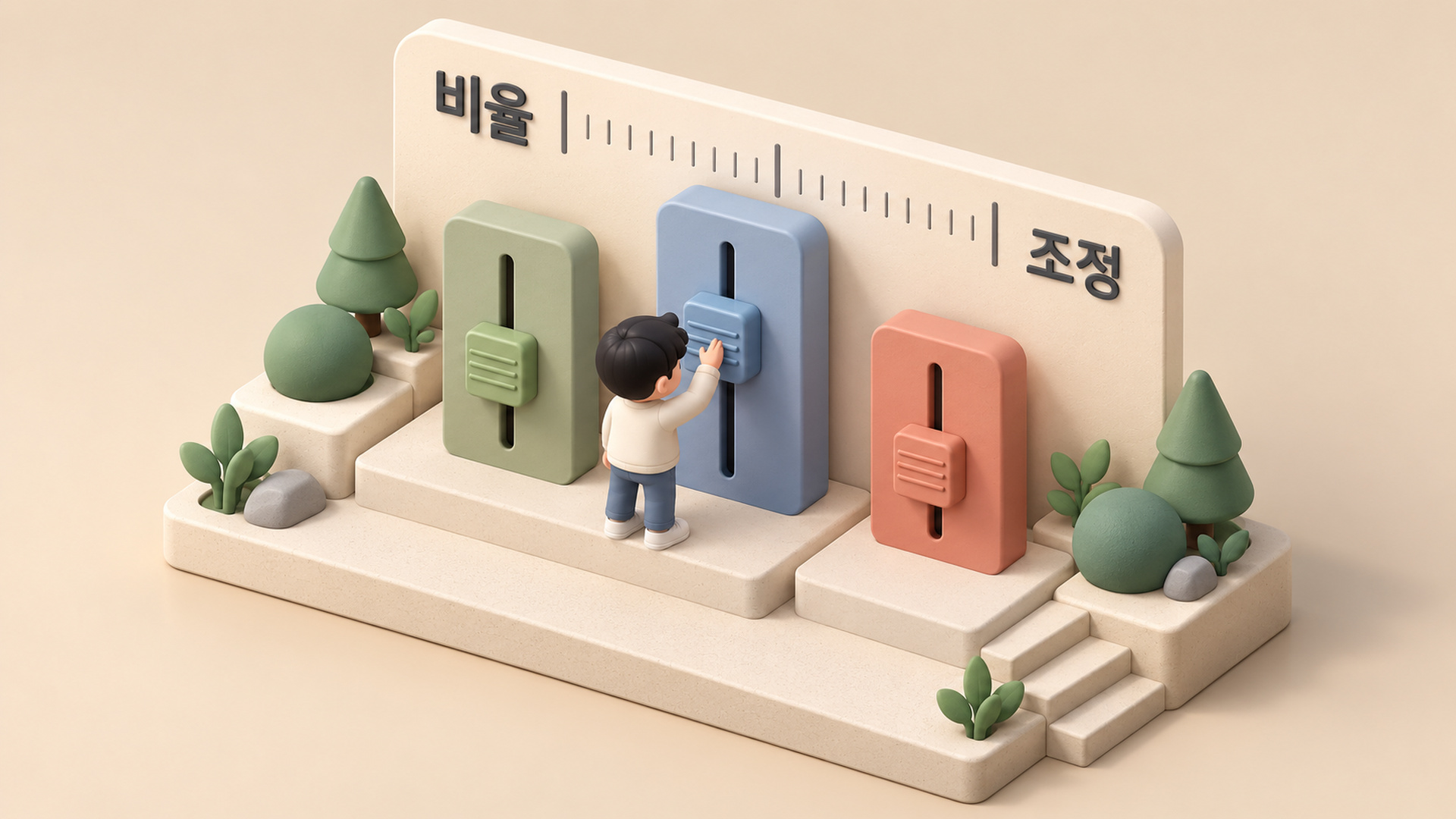 비율 조정