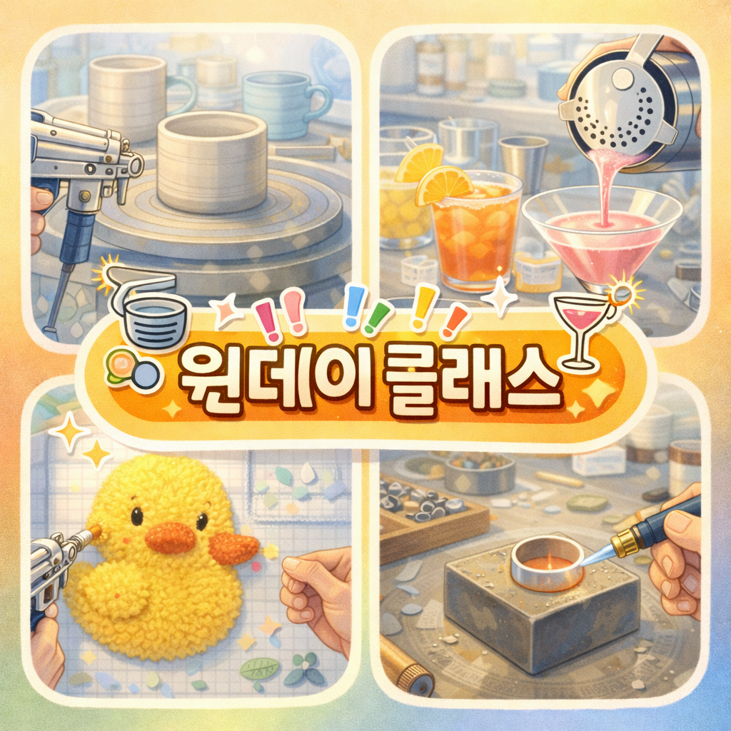 이색 원데이 클래스 강력 추천 BEST 7