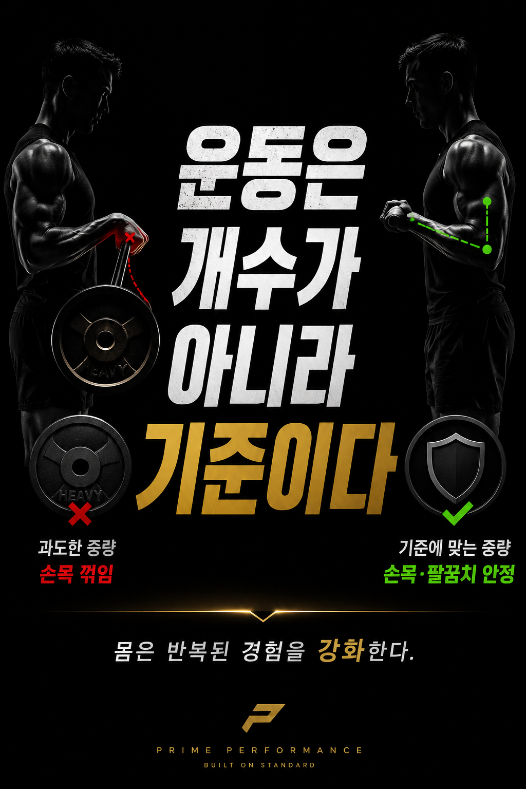 운동은 개수가 아니라 기준이다