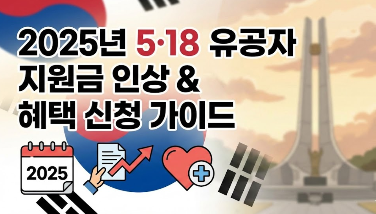 2025년 5&middot;18 유공자 지원금 인상과 혜택 신청 가이드