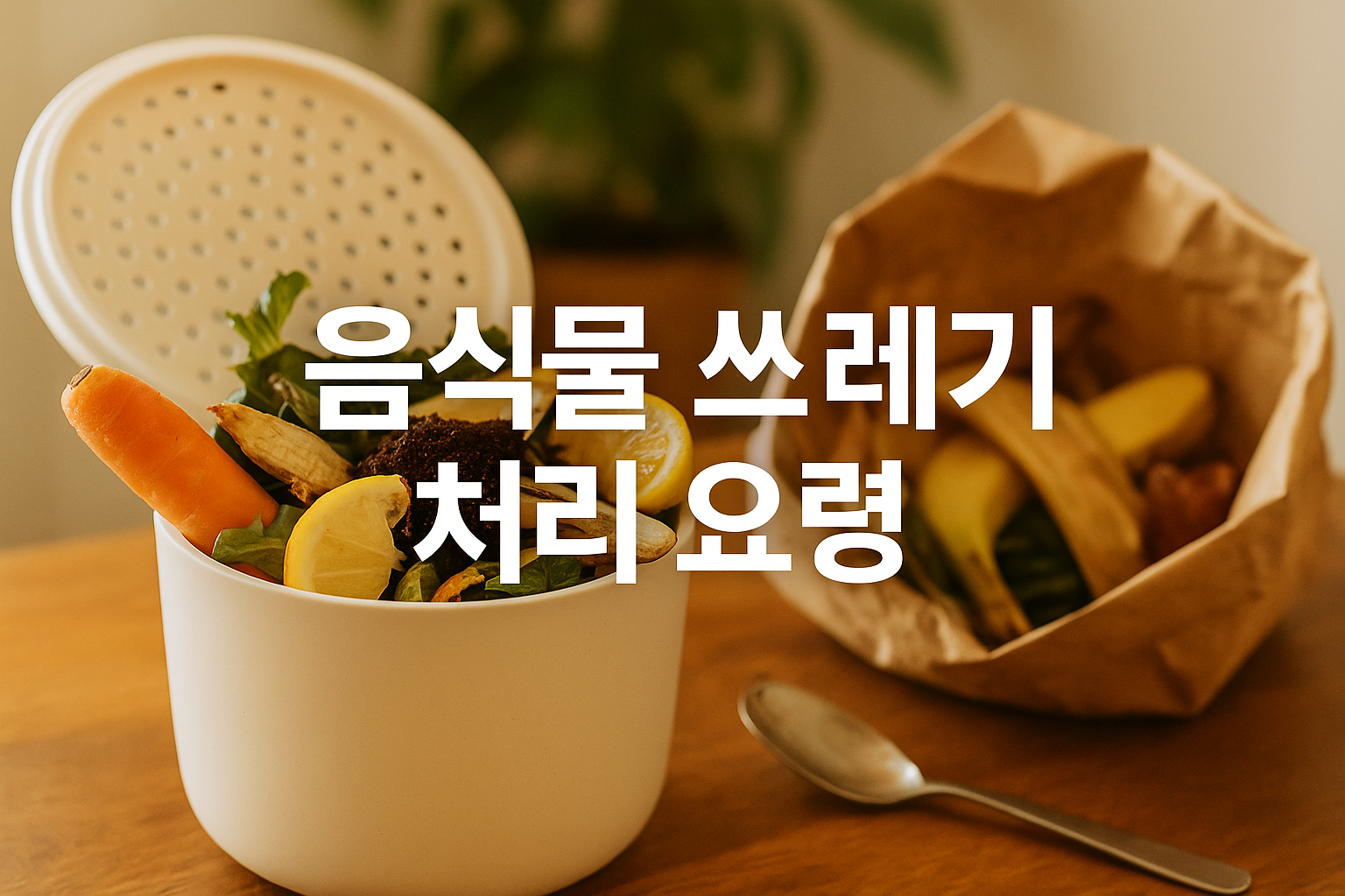 음식물 쓰레기 처리 요령 사진