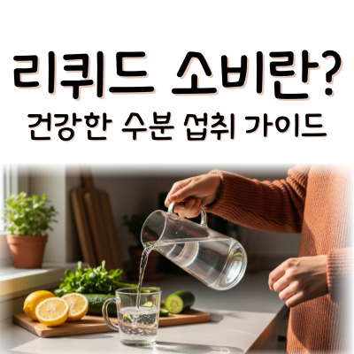 내 몸을 살리는 '리퀴드 소비', 하루 물 섭취량 계산부터 올바른 물 마시는 법까지 총정리