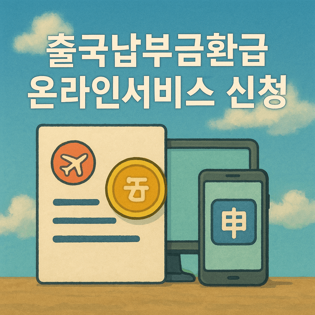 출국납부금 환급 서비스 신청 방법
