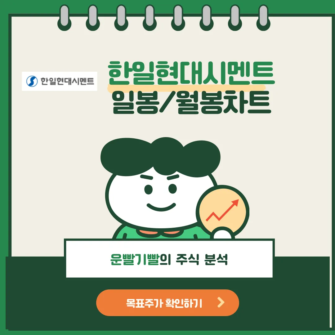 한일현대시멘트 일봉/월봉차트