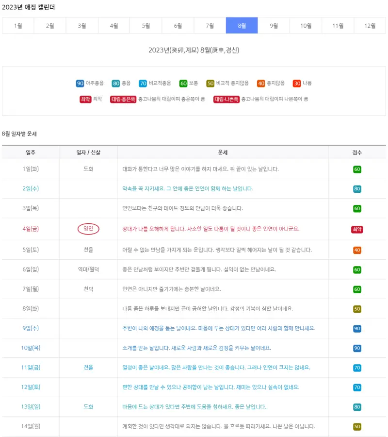 '내 사랑 반쪽 찾기' 실제 이용 화면-2