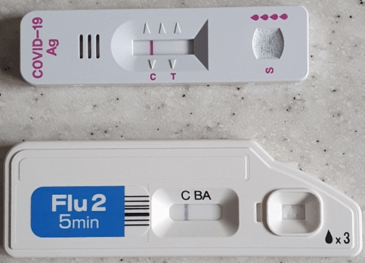 코로나19 독감 검사키트 사진