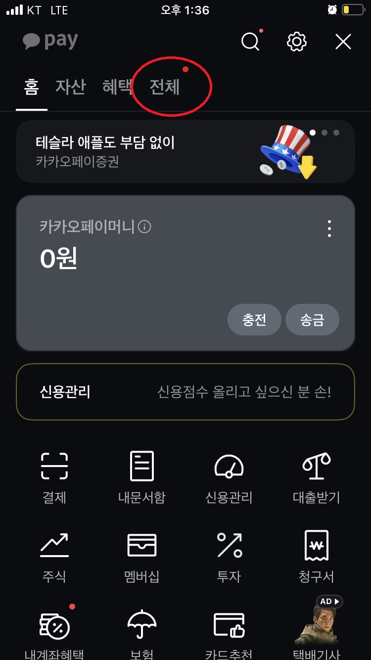 카카오톡 정부지원금 알림서비스