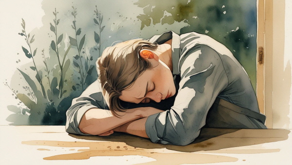 ISFP는 연고주의 속에서 조용히 피로해지고, 감정을 표현하지 못한 채 관계 안에서 지쳐갑니다에 관한 그림