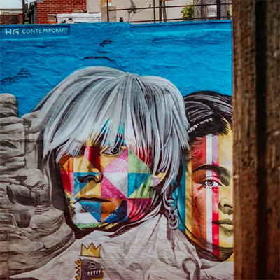 앤디워홀 벽화 사진