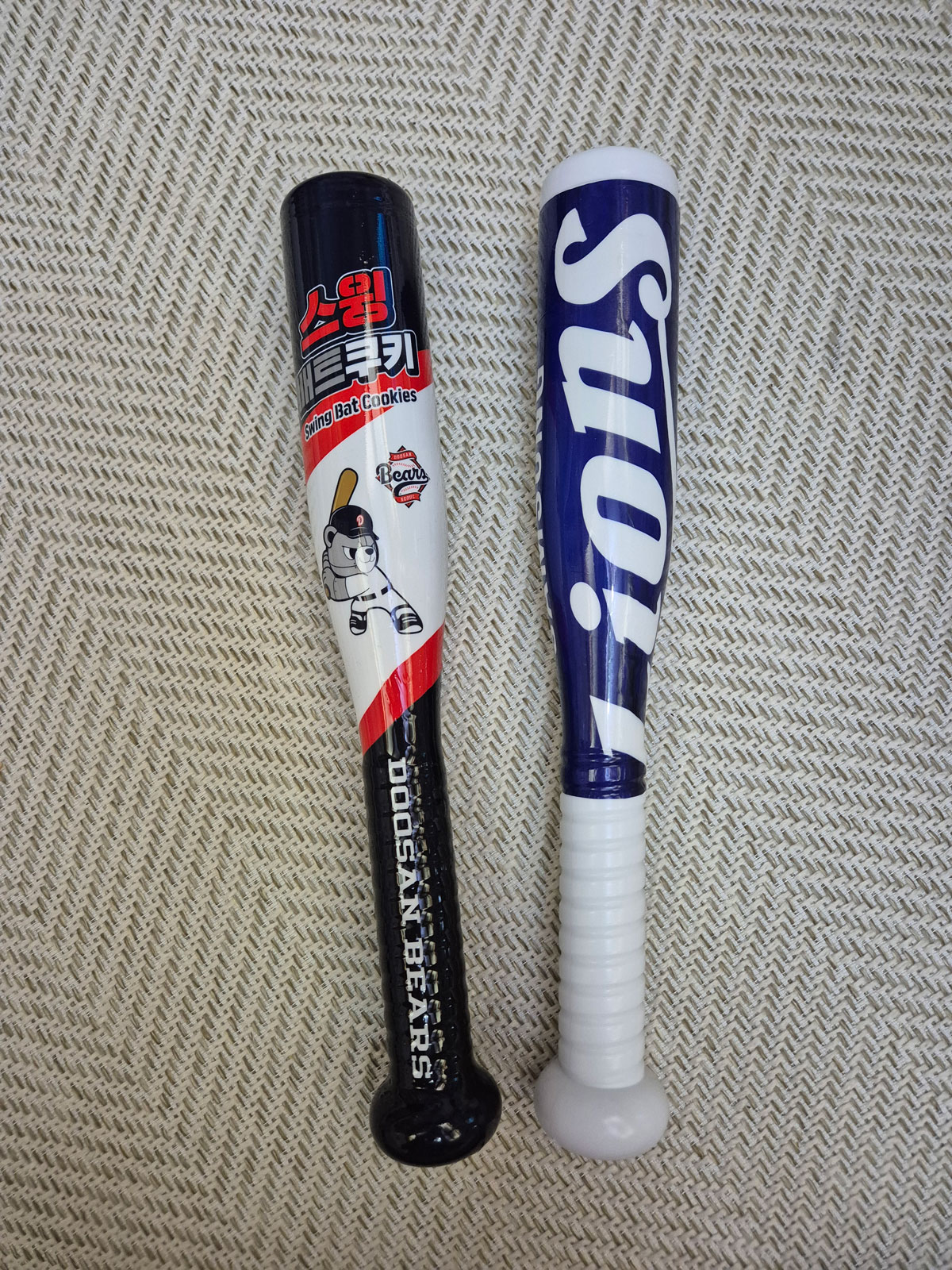 스윙배트쿠키 원래 모습과 커스텀 제품 비교 사진