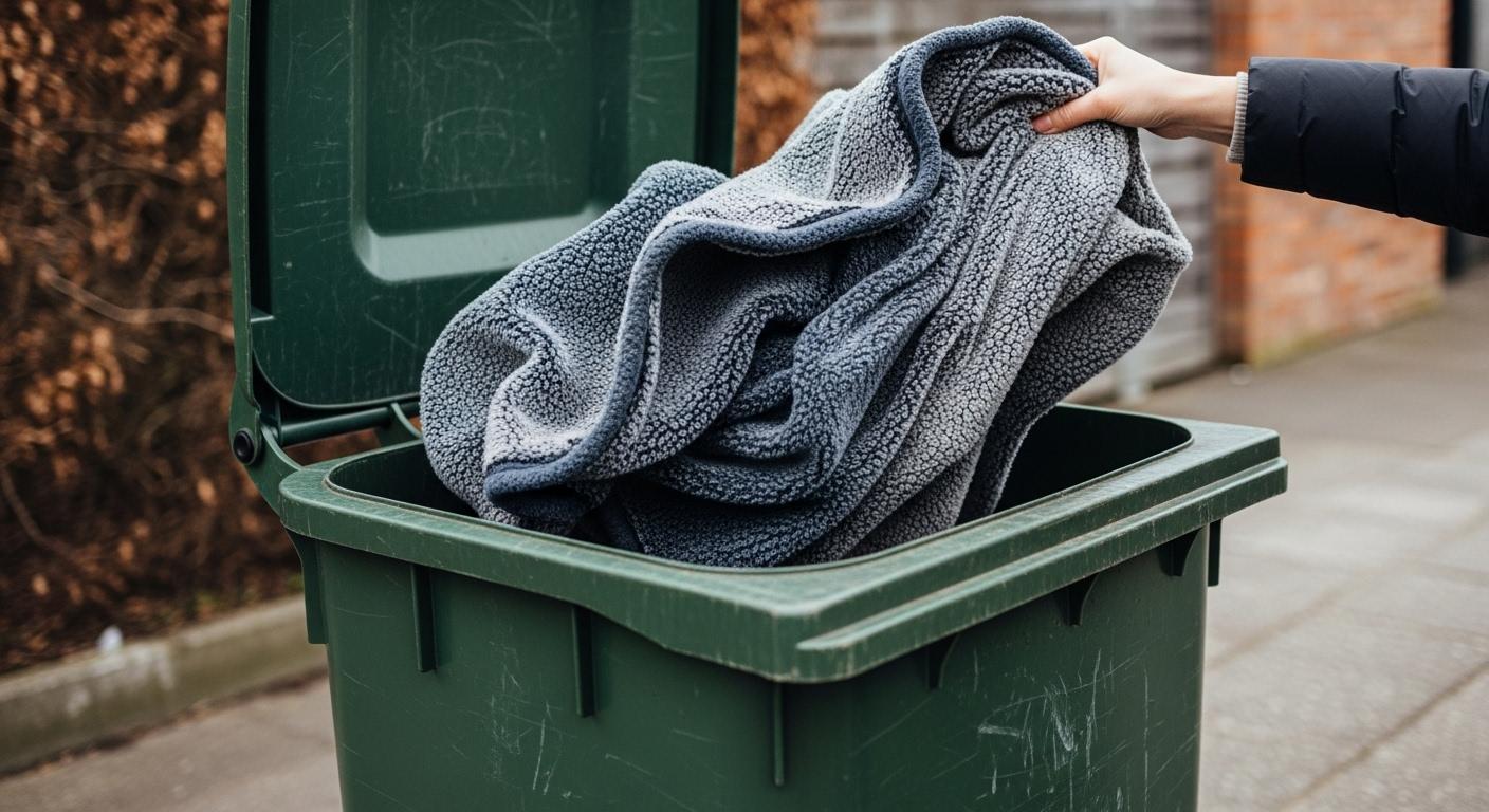 겨울 이불 버리기