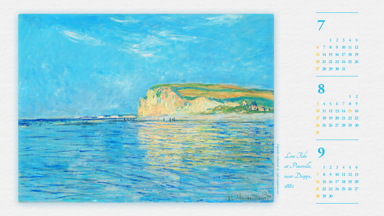 01 푸르빌의 썰물 B - 2025년8월 노트북배경화면