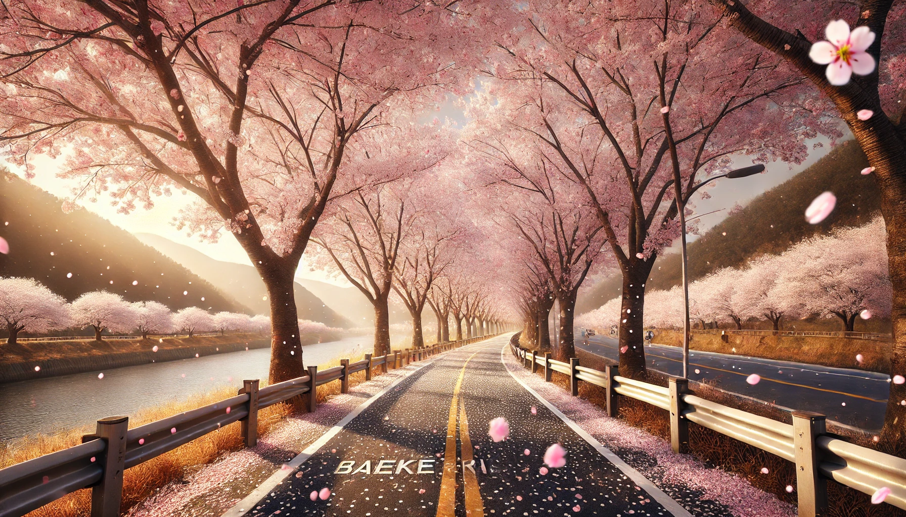 합천 백리벚꽃길 사진