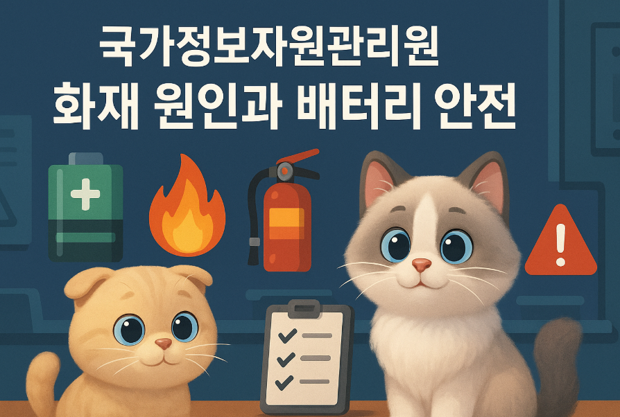 국가정보자원관리원 화재 원인과 배터리 안전