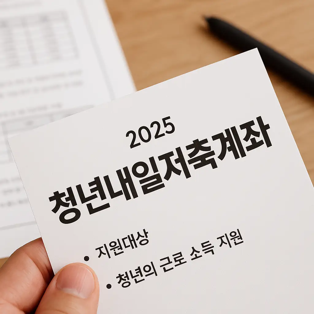 2025년 청년내일저축계좌 신규 모집: 최대 1,440만 원 지원받는 방법