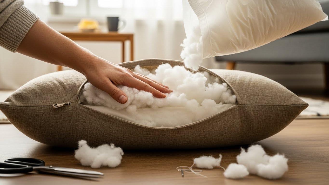 패딩 충전재 보충