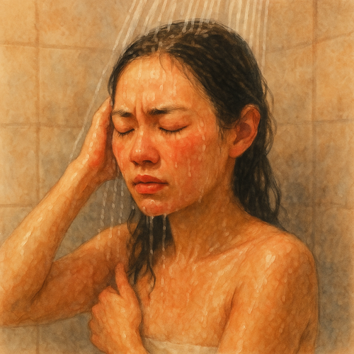 뜨거운물-샤워-피부-영향