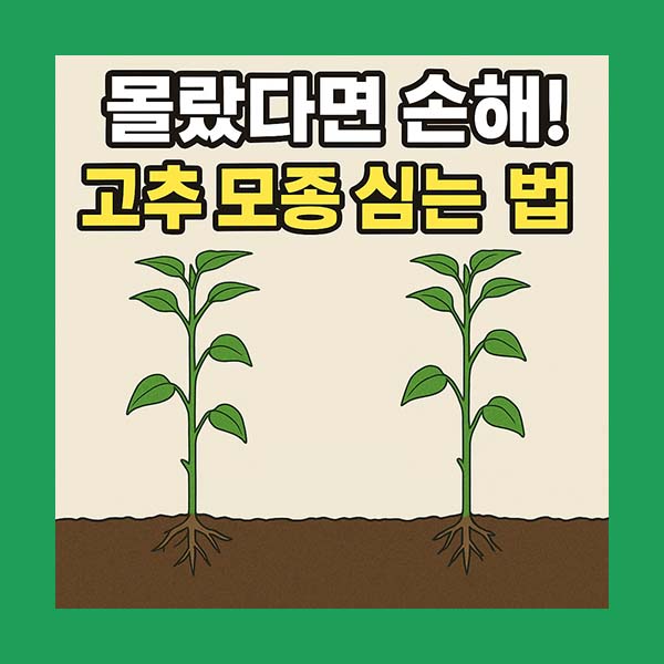 고추모종키우기