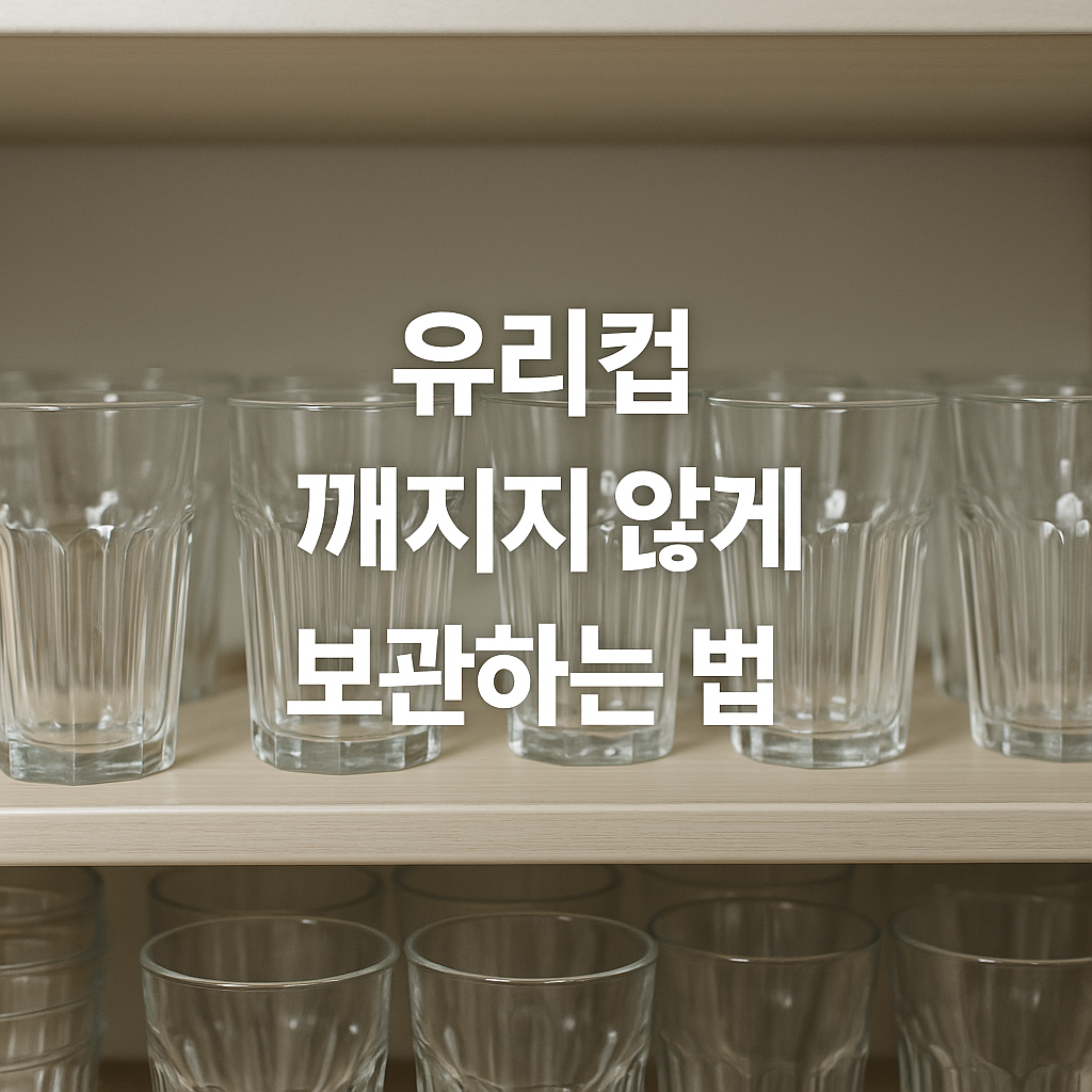유리컵, 깨지지 않게 안전하게 보관하는 똑똑한 방법🥛✨