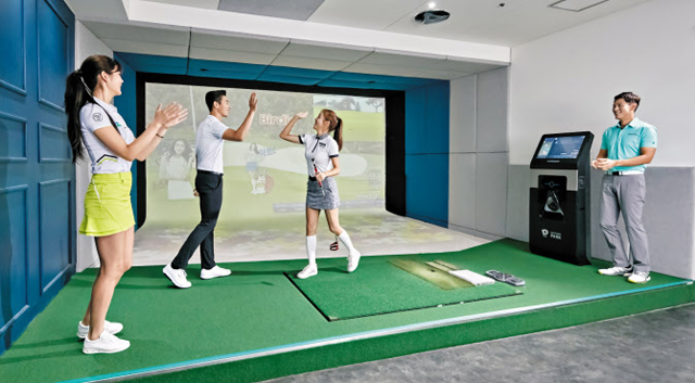 스크린 골프 사진