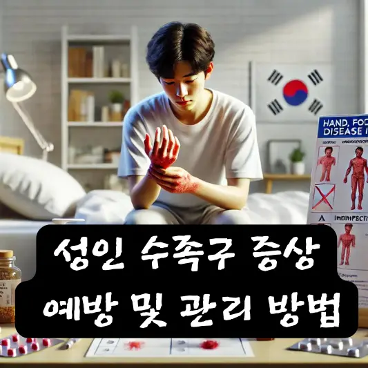 성인 수족구 증상 예방 방법