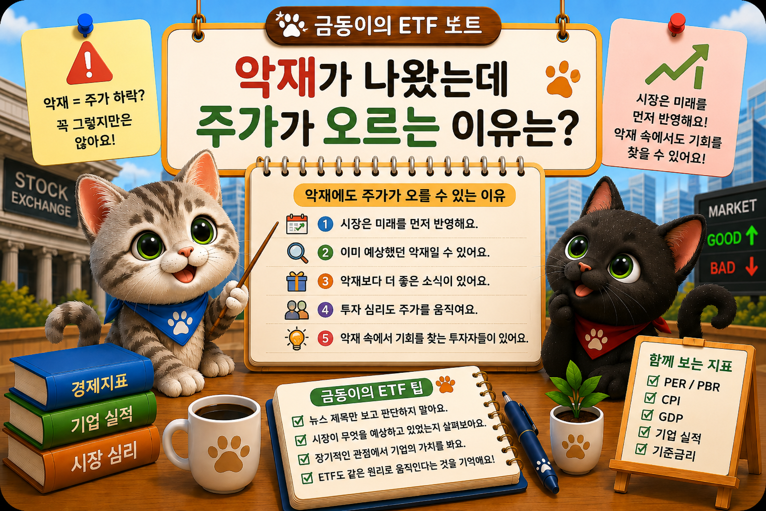 국내 주식 ETF악재가 나왔을데 주가는 왜 오를까?