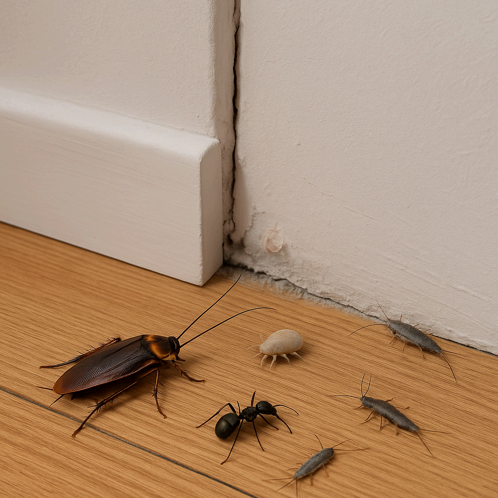 벽 틈 사이 해충 제거로 생활환경 청결 회복