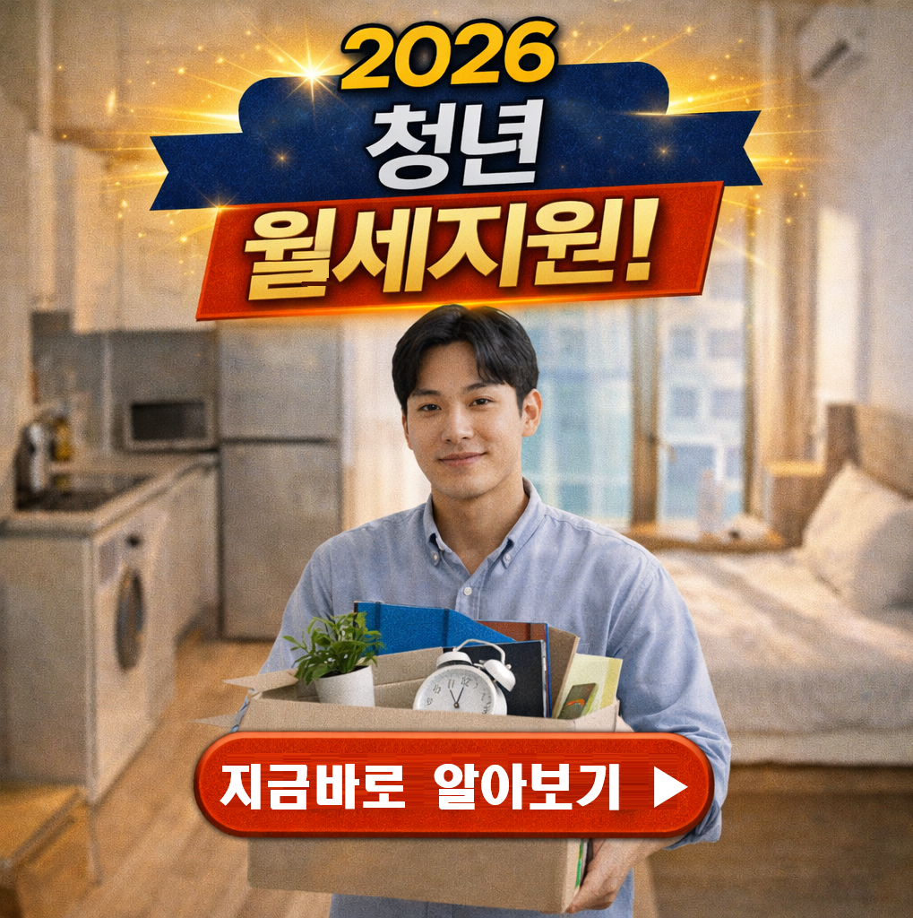"월세 480만원 환급?" 2026 청년월세지원 조건 및 중복 혜택 완벽 가이드