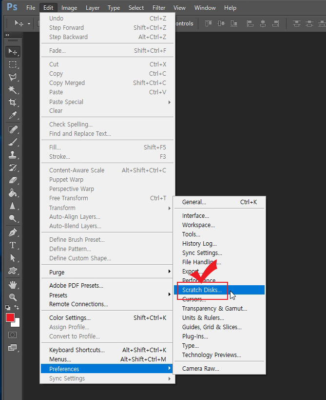 photoshop scrach disk