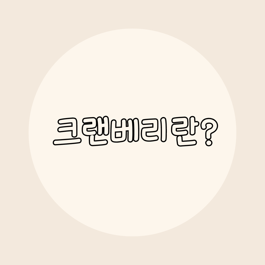크랜베리란?