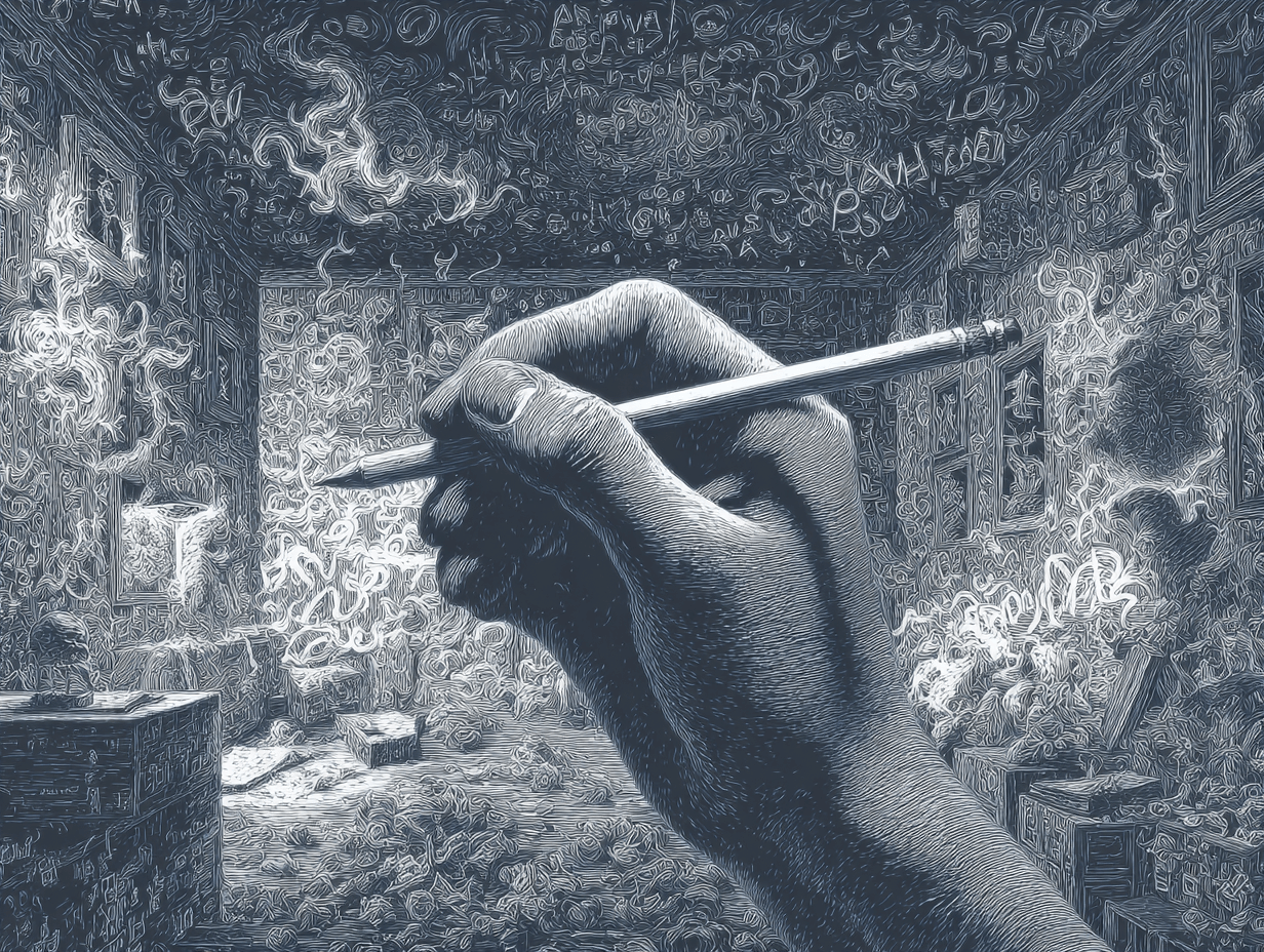 거대한-손이-연필을-들고-그리는-집-내부-이미지