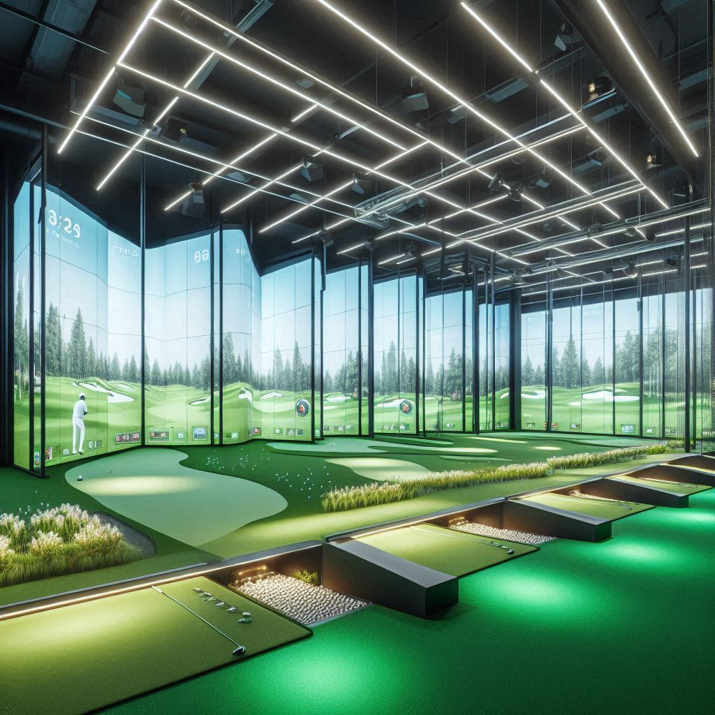 실내골프연습장 배경