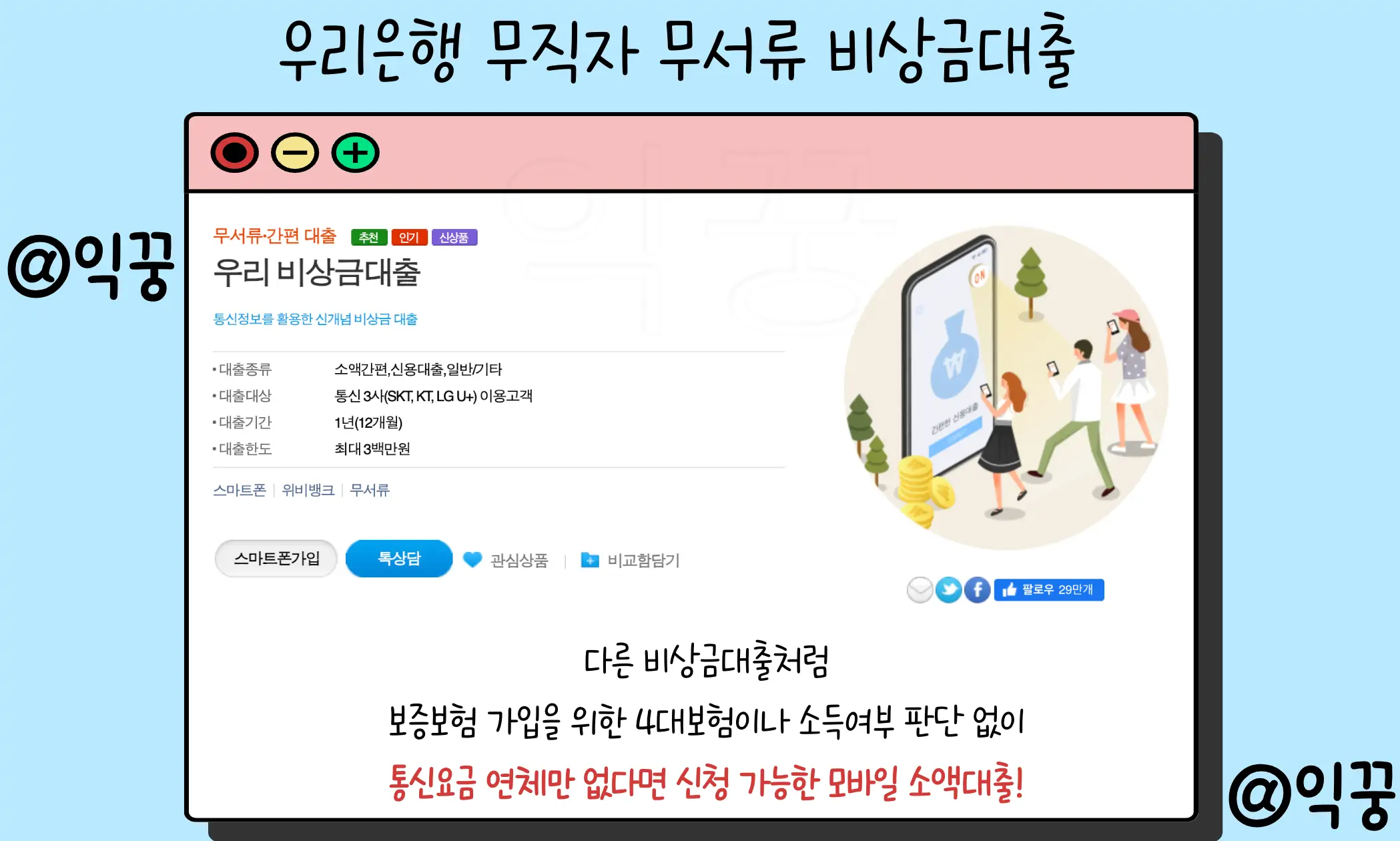 모바일소액대출 신청 금리 당일 가능한 조건 및 상품추천 TOP 5 1