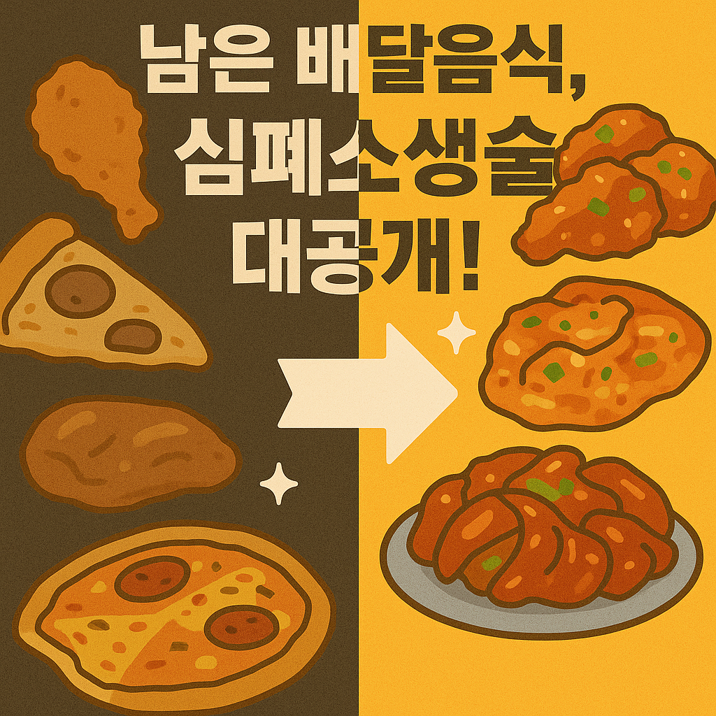 남은 배달음식, 그냥 데우셨다고요? 1분만 투자하면 '새 음식' 되는 비법, 모르면 손해!