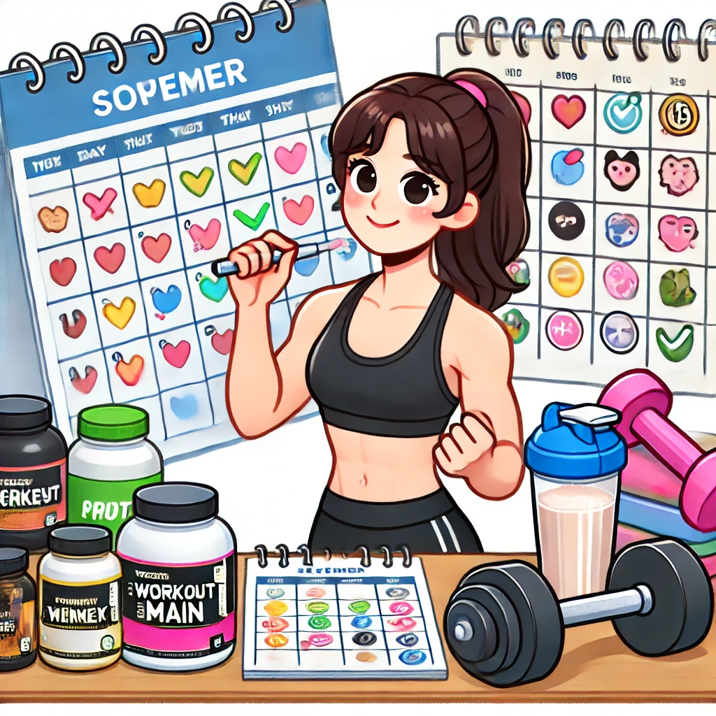 헬스플레너 만드는 사진