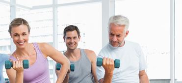 운동하는 사람들